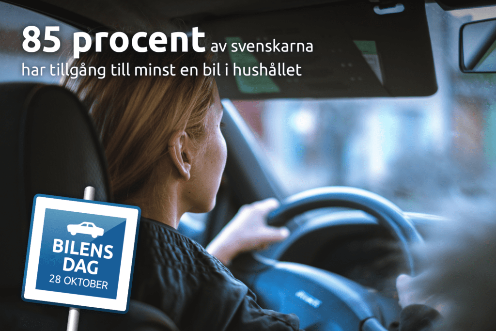 Visste du att 85 procent av svenskarna har minst en bil i hushållet?